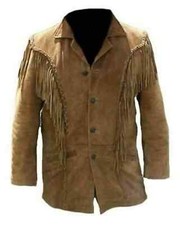 Manteau 3/4 en cuir daim