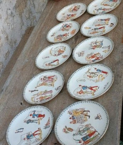 Assiettes dessert - assiettes, à