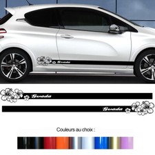 2 X BANDES FLEURS HIBISCUS