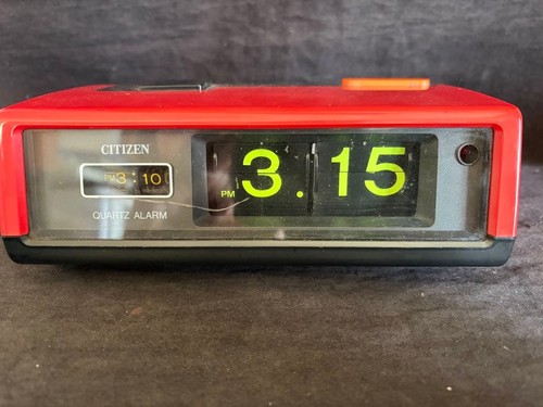 Vintage citizen flip clock - vintage,