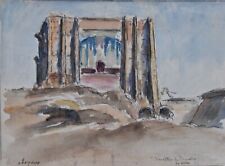 Albert Lepreux (1868-1959) (33) - aquarelle - Paris (démolition du Trocadéro)