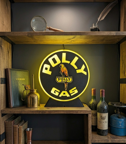 Enseigne polly gas lumineuse - enseigne,