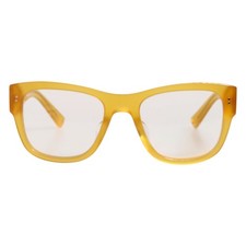 Lunettes DOLCE & GABBANA DG4338F Jaune Acétate Eccentrique Sartorial RRP 420USD