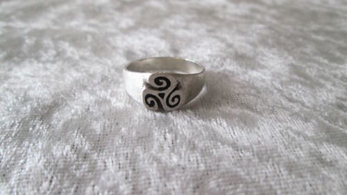 Bague chevalière argent - bague,
