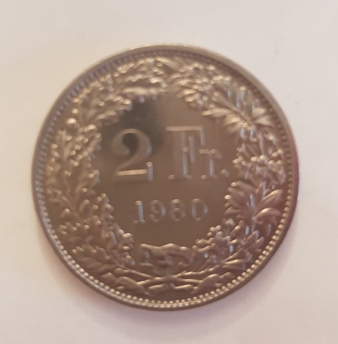 Pièce francs helvetica 1980 - 2,
