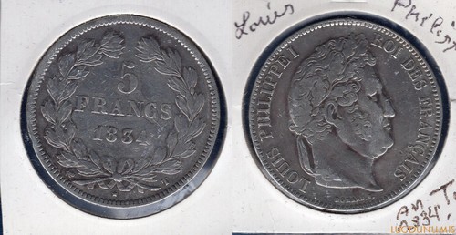 Francs louis philippe - 5,