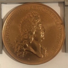 MÉDAILLE EN CUIVRE LOUIS XIV