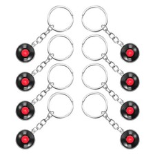  Lot de 8 porte-clés en forme