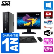 PC HP 705 G1 SFF Ecran 22" AMD