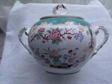 Gros sucrier en porcelaine de