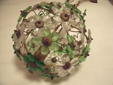 LUSTRE FLEURS MURANO ITALY VINTAGE