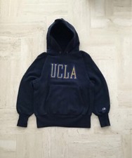 Vintage 90s Size Medium Champion Reverse Weave Hoodie Sweatshirt UCLA Usa Made