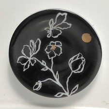 FEVE  ASSIETTE  BERNARDAUD  LIMOGES  MODELE  OR  NOIR  2007  -  RECTO/VERSO