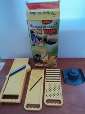 Mandoline /  Les râpes du chef, Lames en acier INOXYDABLE.