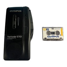 Dictaphone Olympus Pearlcoder S701 Lecteur Microcassette État comme neuf