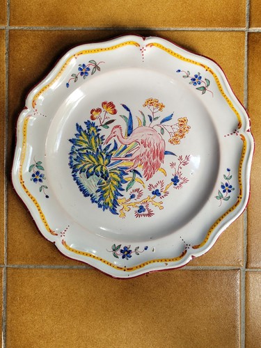 Rare assiette faience - assiette, xix