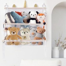 Hamac En Filet Pour Animaux En Peluche, Deux Couches, Décor Suspendu, Rangement