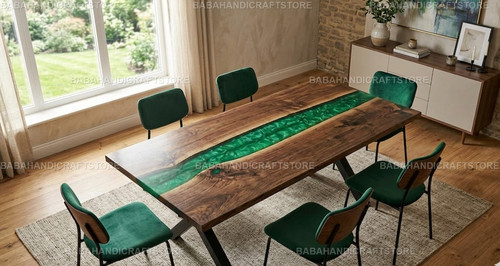 Handmade walnut epoxy resin - walnut,