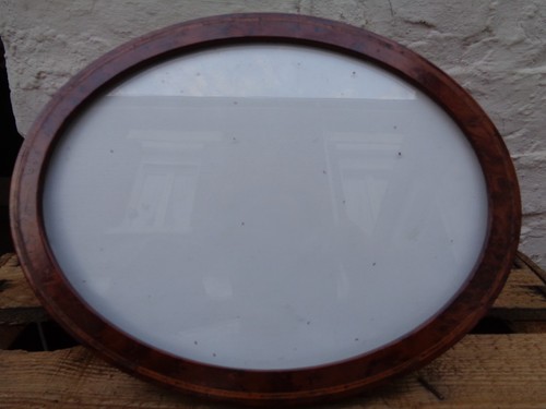Ancien cadre loupe noyer - ancien,