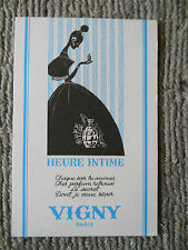 CARTE PARFUMEE ANCIENNE"HEURE