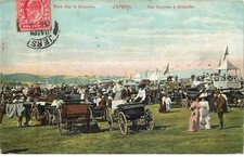 ILES DE LA MANCHE  JERSEY aux courses a Grouville