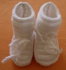 Chaussons pour bébé 1er âge Fait main