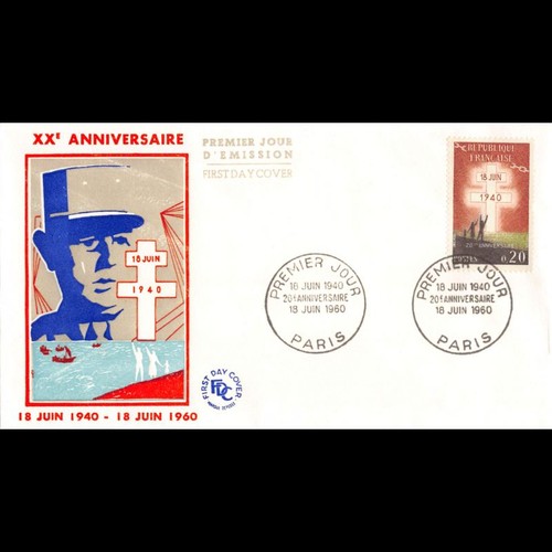 Fdc 20e anniversaire de - fdc,