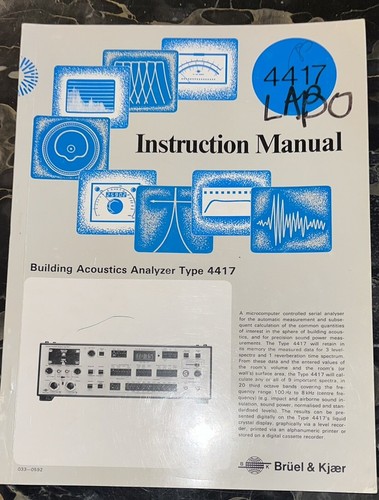 Bruel kjaer instruction - bruel, &