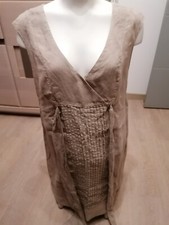 robe lauren vidal taille 42 en lin taupe