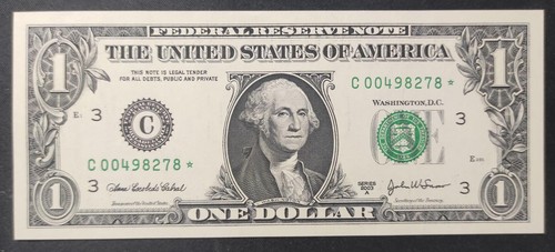 Rare usa star note billet - star, 1