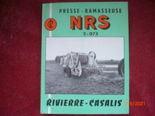 ANCIEN  PROSPECTUS  PUBLICITAIRE  PRESSE RAMASSEUSE  RIVIERRE CASALIS  NRS 2-075