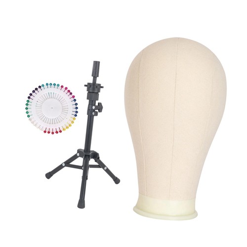 Support perruque blanc et - support,
