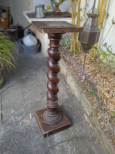 Ancienne colonne torse bois - ancienne,