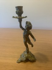 bougeoir En Regule Doré