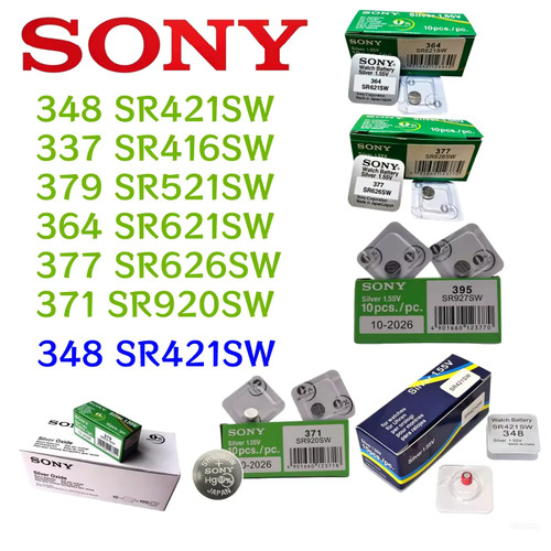 Batteries montre argent - 10,