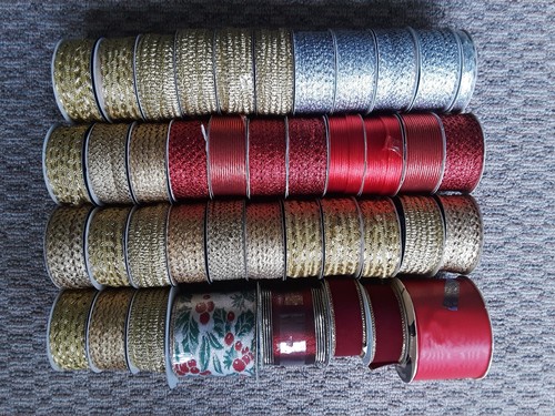 Lot spools ribbon new - spools,