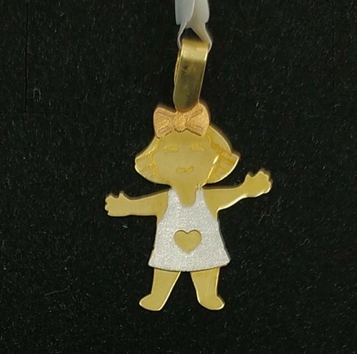 Pendentif 18k 750 mls - or,