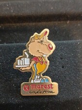 (H1) pin's vintage badge épinglette pins + attache Marest Cafétéria 