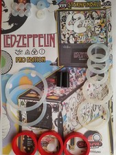 FLIPPER STERN- LED ZEPPELIN PRO- ELASTIQUE SILLICONE TRANSPARENT-PINBALL RUBBER