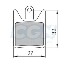 Paire plaquettes frein vtt 22 clarks sintered adapt. hope enduro4/dh4/m4