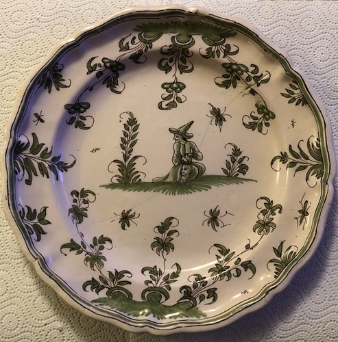 Assiette eme moustiers - 18,
