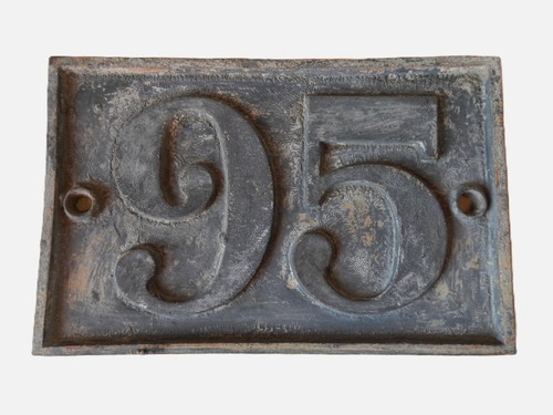 Ancienne plaque rue - de, en