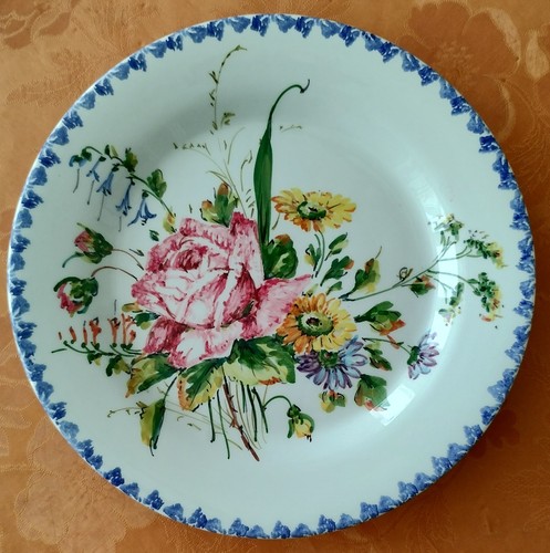 Assiette vintage faïence - assiette,