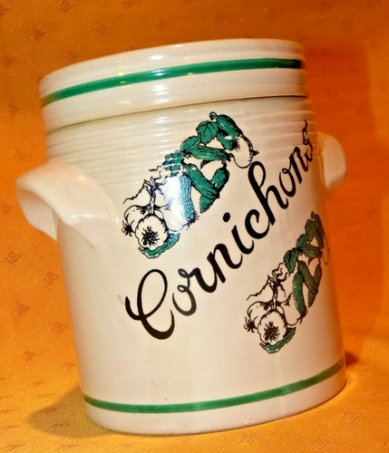 Ancien pot cornichons en - pot, à
