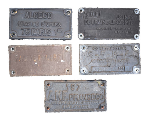 Lot plaques constructeur - de, 5