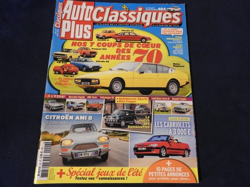 Revue auto plus classiques - auto,