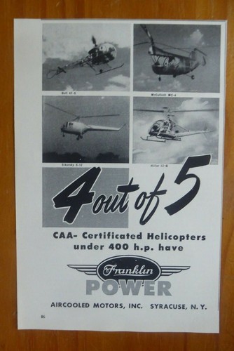 1953 pub franklin - pub, aircraft