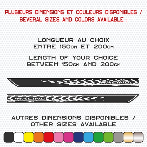 Bande racing bas caisse - bande,