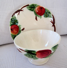 Ancien grand bol barbotine +