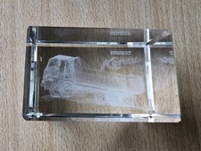 Presse Papier en Verre de Cristal - Camion Renault Kerax - Crystal Impressions